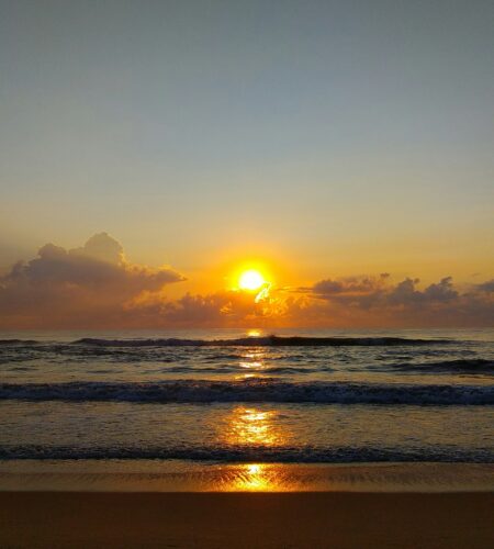 Tamilnadu beach sunset
